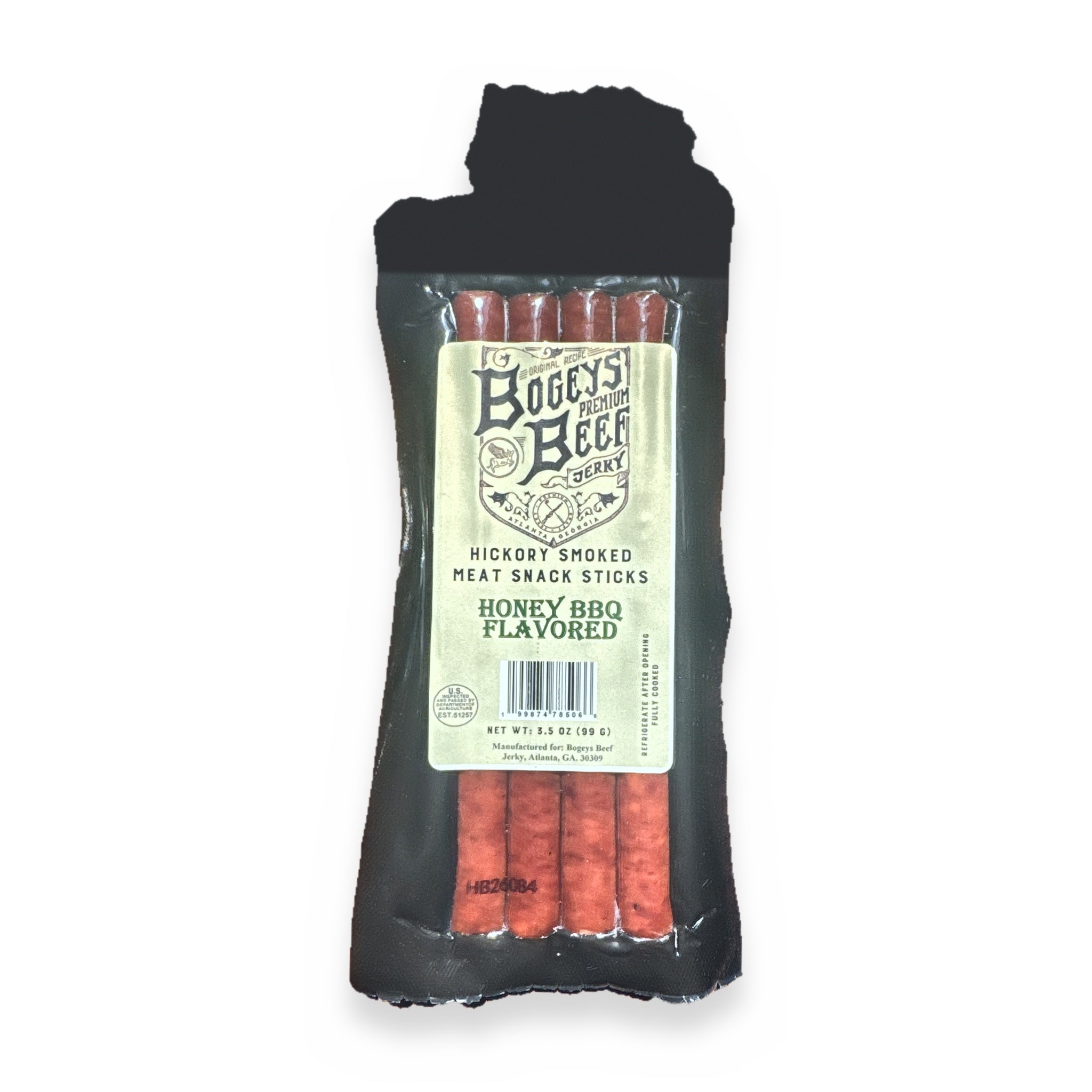 Bogeys Hickory Smoked Meat Snack Sticks – Honey BBQ