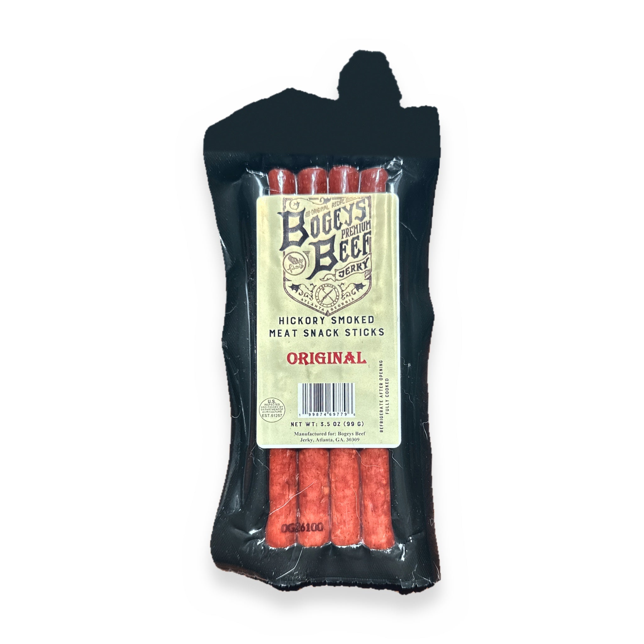 Bogeys Hickory Smoked Meat Snack Sticks – Original
