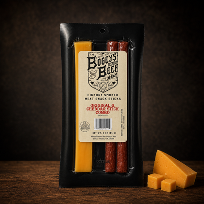 Bogey's Beef Original and Cheddar Stick Combo
